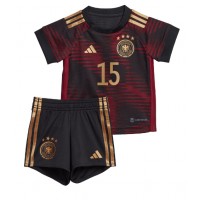 Maglie da calcio Germania Niklas Sule #15 Seconda Maglia Bambino Mondiali 2022 Manica Corta (+ Pantaloni corti)